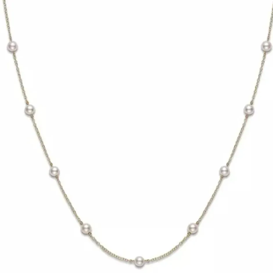 Mikimoto Akoya Cultured Pearl Station Necklace