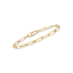 Roberto Coin Alternating Oval Link Chain Bracelet