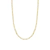 Roberto Coin Alternating Size Paperclip Link Chain Necklace