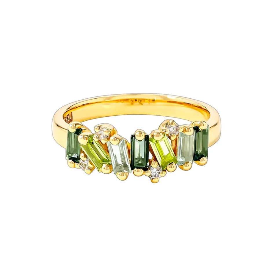 Suzanne Kalan Amalfi Burst Green Mix Half Band