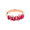 Suzanne Kalan Amalfi Burst Pink Topaz Half Band