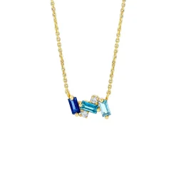 Suzanne Kalan Amalfi Mini Burst Dark Blue Mix Pendant