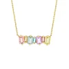 Suzanne Kalan Ann Emerald Cut Pastel Bar Pendant