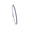 Zadok Collection Blue Sapphire Flexible Eternity Bangle