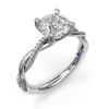 Fana Braided Diamond Solitaire Engagement Ring