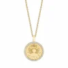Anita Ko Cancer Zodiac Coin Pendant With Diamond Frame