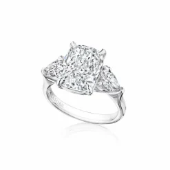 Zadok Collection Chunky Prong Pear Diamond Engagement Ring