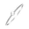 Mikimoto Classic White South Sea Cultured Pearl And Diamond Bracelet