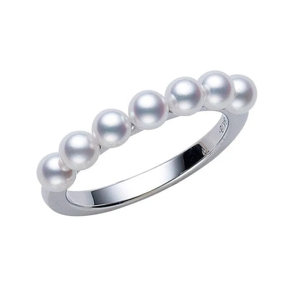 Mikimoto Cluster Akoya Cultured Pearl Ring