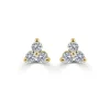 Zadok Collection Cluster Triangle Stud 0.2in Diamond Earrings