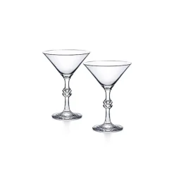 Baccarat Crystal Jean-Charles Boisset Passion Set Of 2 Martini Glass