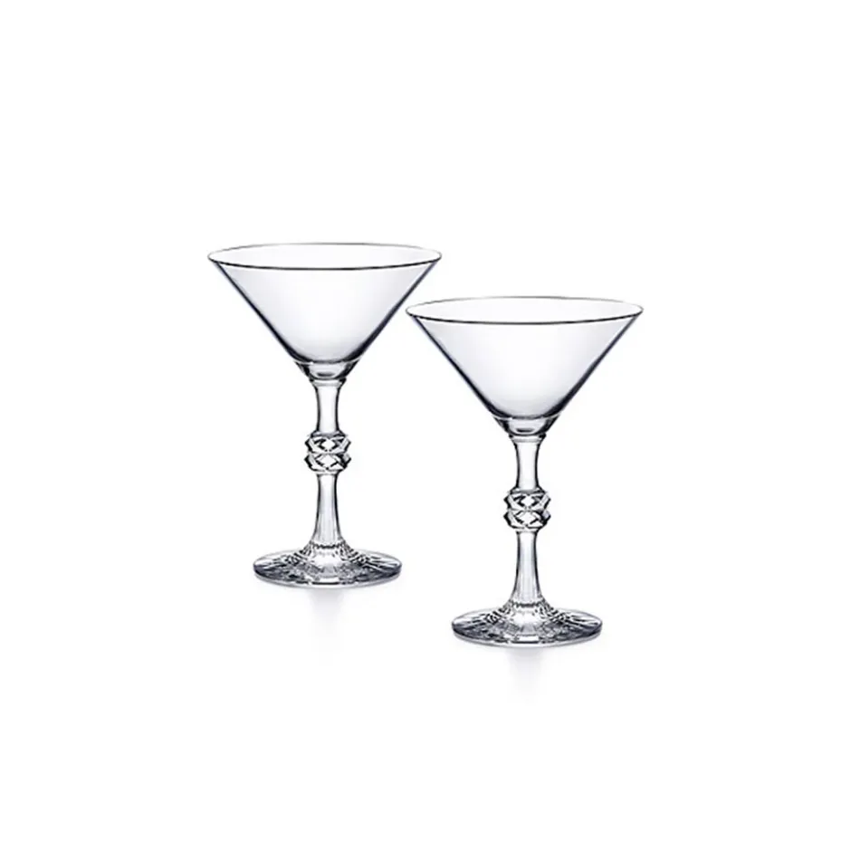 Baccarat Crystal Jean-Charles Boisset Passion Set Of 2 Martini Glass