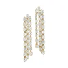 Zadok Collection Dangle Emerald Diamond Earrings