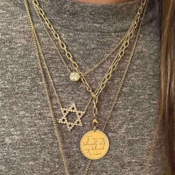 Zoe Chicco Diamond Bezel Star of David Necklace