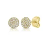Zadok Collection Diamond Circle Disc Studs