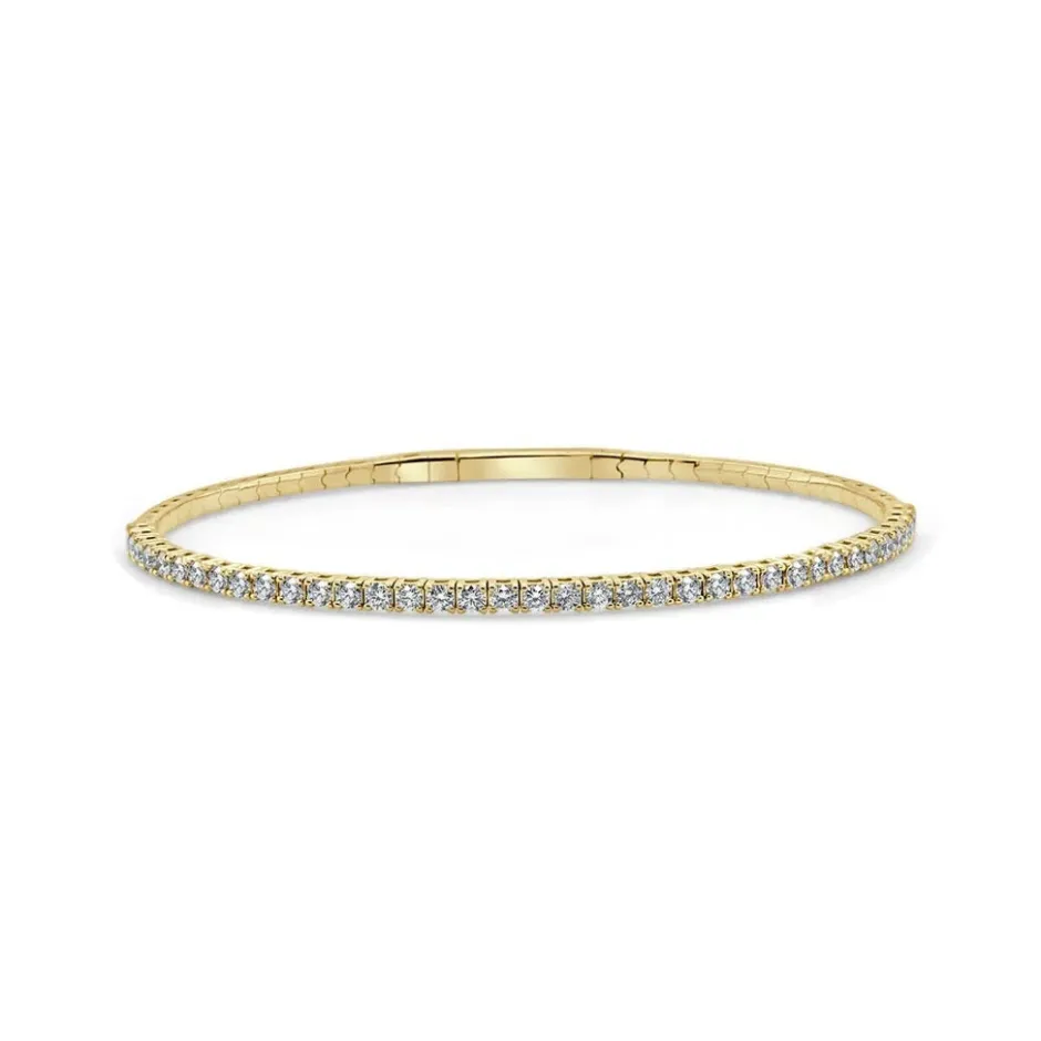 Zadok Collection Diamond Flexible Bangle