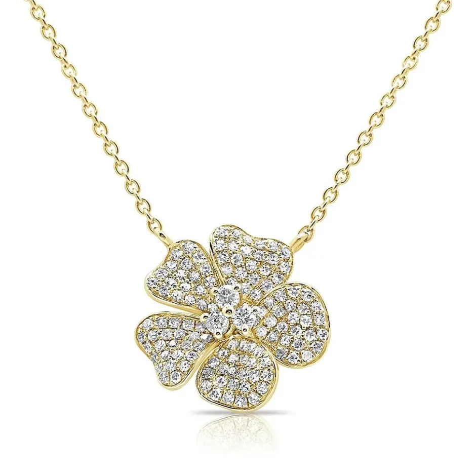Zadok Collection Diamond Flower Necklace