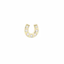 Zadok Collection Diamond Horseshoe Single Stud Earring