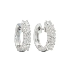 Zadok Collection Diamond Huggie Earrings