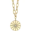 Zadok Collection Diamond Paper Clip Link Necklace