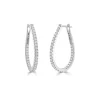 Zadok Collection Diamond Pear-Shaped Hoop Earrings