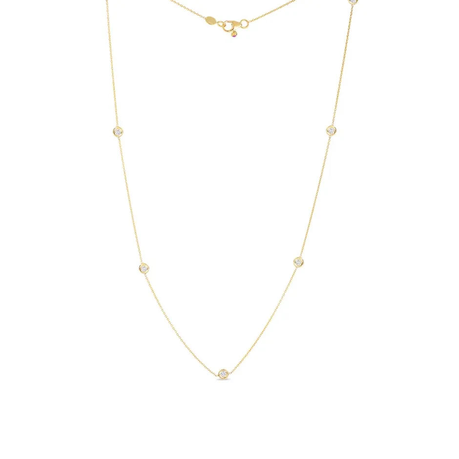 Roberto Coin Diamonds By The Inch 7 Station Necklace