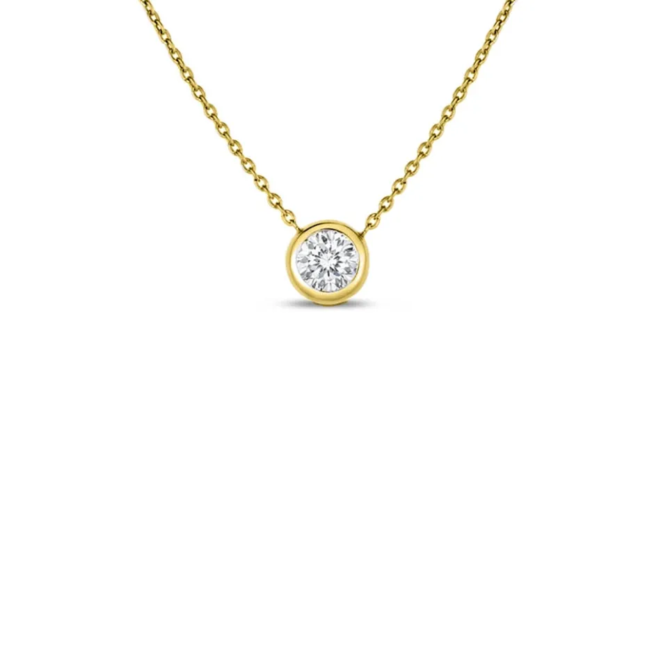 Roberto Coin Diamonds By The Inch 0.19ct Bezel Set Necklace