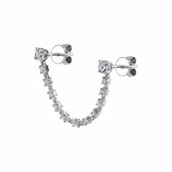 Anita Ko Double Piercing Diamond Loop Earring