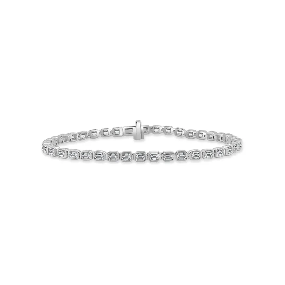 Zadok Collection Emerald-Cut Diamond Bracelet