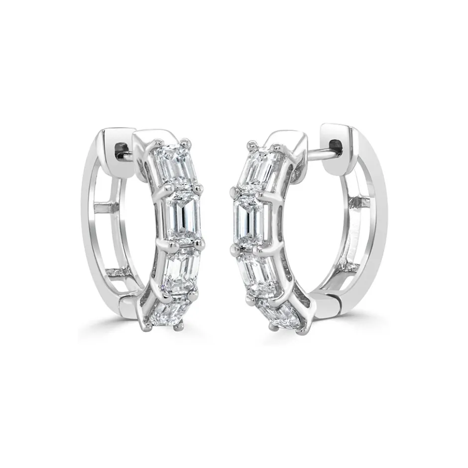 Zadok Collection Emerald-Cut Diamond Earrings