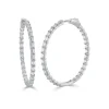 Zadok Collection Emerald-Cut Diamond Hoop Earrings