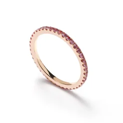 Zadok Collection Eternity Pink Sapphire Eternity Ring
