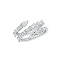 Zadok Collection Fancy-Shape Diamond Wrap Ring