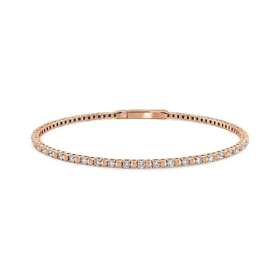 Zadok Collection Flexible Beaded Diamond Bangle