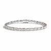 Zadok Collection Flexible Prong Baguette And Oval Diamond Bracelet