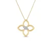 Roberto Coin Gold Cialoma Small Diamond Flower Necklace