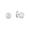 Roberto Coin Gold Full Bezel Set Diamond Studs
