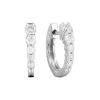 Zadok Collection Graduate Diamond Huggie Earrings