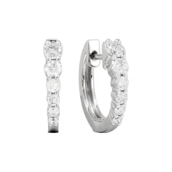 Zadok Collection Graduate Diamond Huggie Earrings