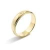 Women Zadok Collection Half Round Classic Wedding Band With Milgrain