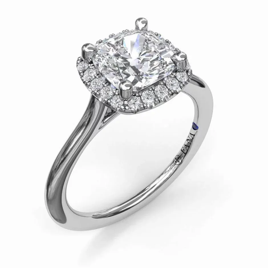 Fana Halo Diamond Engagement Ring