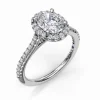 Zadok Collection Halo Diamond Engagement Ring