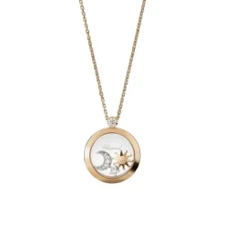 Chopard Happy Diamonds Sun Moon And Star Round Diamond Pendant