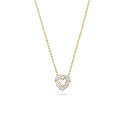 Roberto Coin Heart Pendant With Diamonds