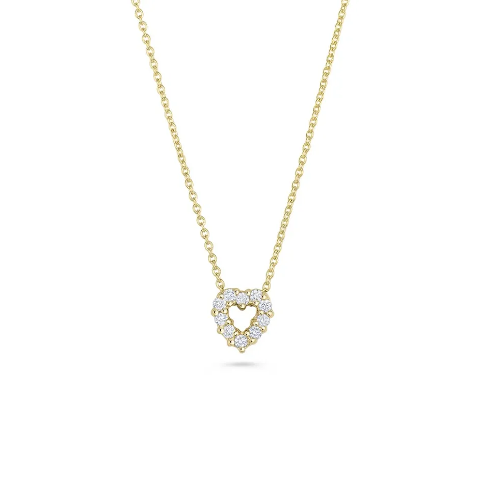 Roberto Coin Heart Pendant With Diamonds