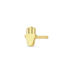 Zoe Chicco Itty Bitty Hamsa Single Stud Earring