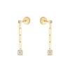 Dinh Van Le Cube Diamant Pendant Earrings