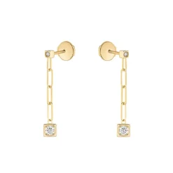 Dinh Van Le Cube Diamant Pendant Earrings