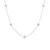 Roberto Coin Love By The Inch 5 Station Flower Necklace