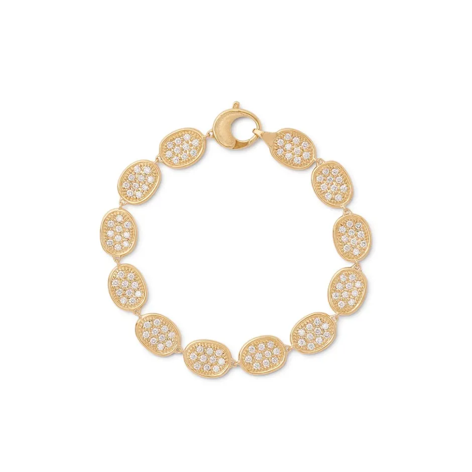 Marco Bicego Lunaria Diamond Pave Link Bracelet